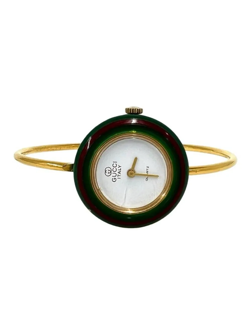 Gucci Vintage Change Bezel Sherry Line Quartz Watch Wrist Gold